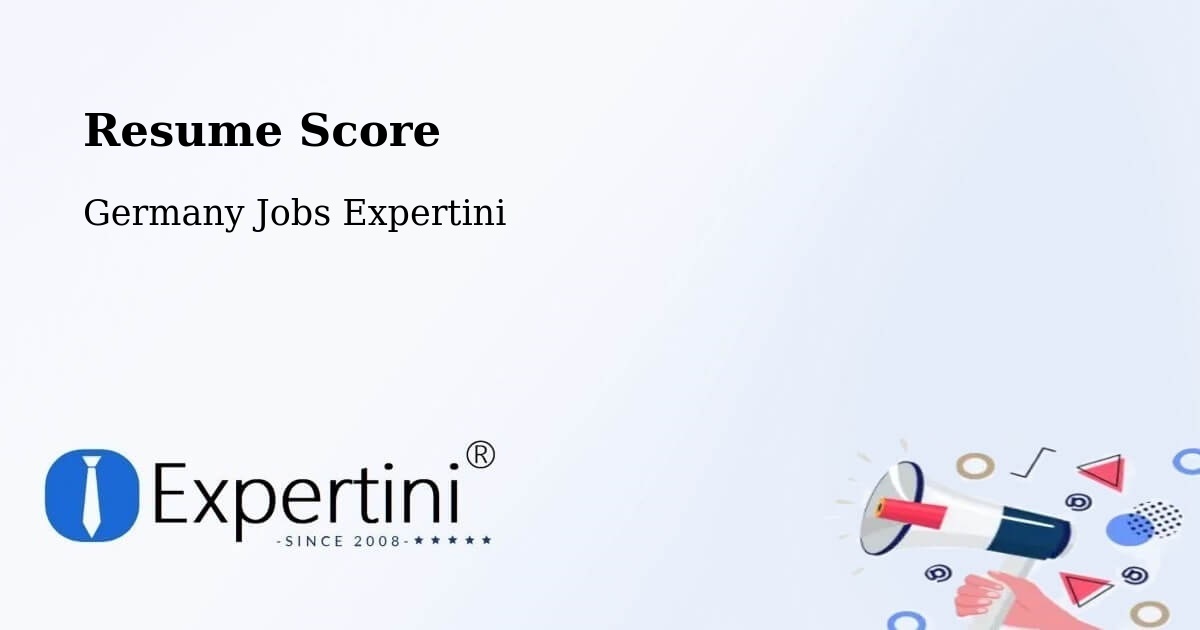 Resume Score & Job Description Match Tool – Windeby - Germany Jobs Expertini
